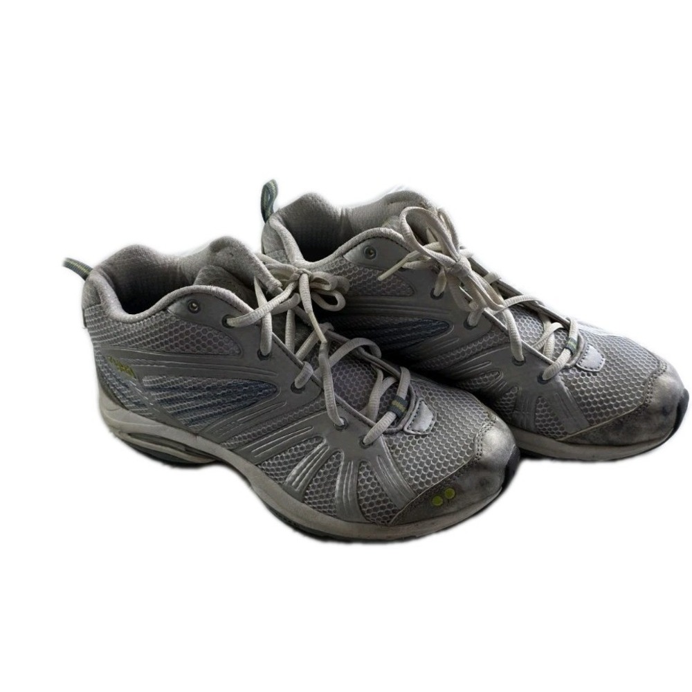Ryka Enhance Training Sneakers Women's‎ K1822WSHL Silver White Blue Lime Cross